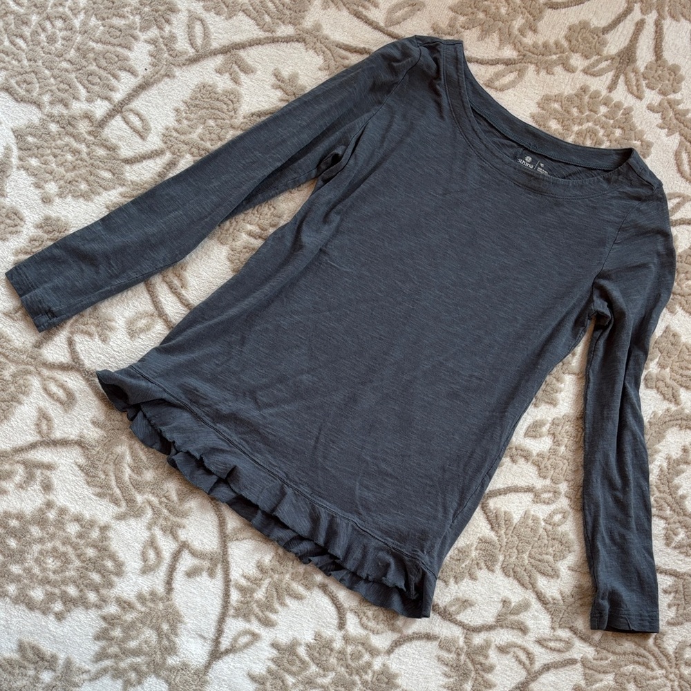 Susina Blue Gray Long Sleeve Top 💙🩶 Sz Extra Small